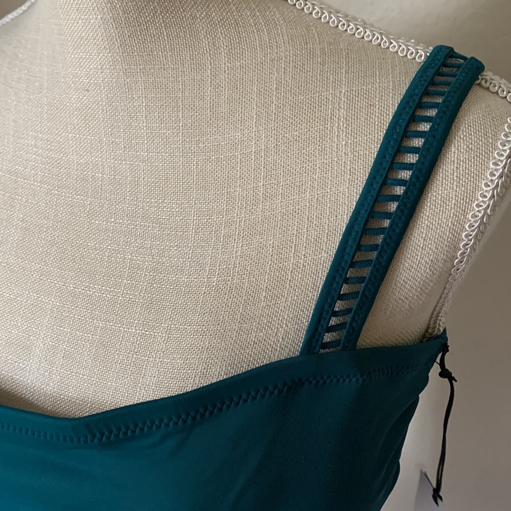 NWT SHADE & SHORE 2 pc. Bikini top & bottoms in Deep Teal - Size XL - Picture 11 of 16